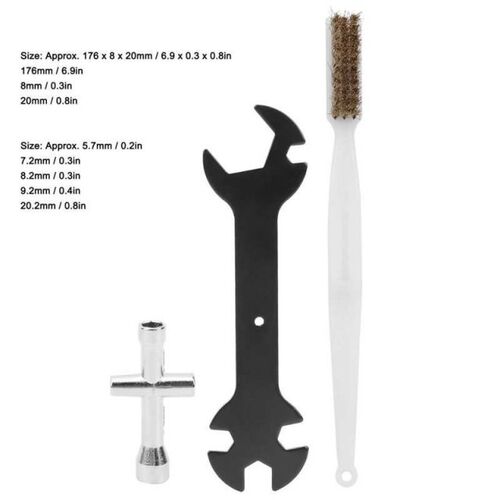 3Pcs 3D Printer Cleaning Tool Set Multifunction Wrench + Min