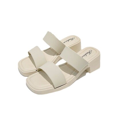 High Heel Slippers For Women, Women Wear Thick Heels And Ver