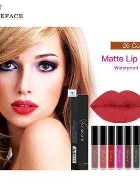 28Color Lip Gloss Velvety Lipstick Liquid Long Lasting
