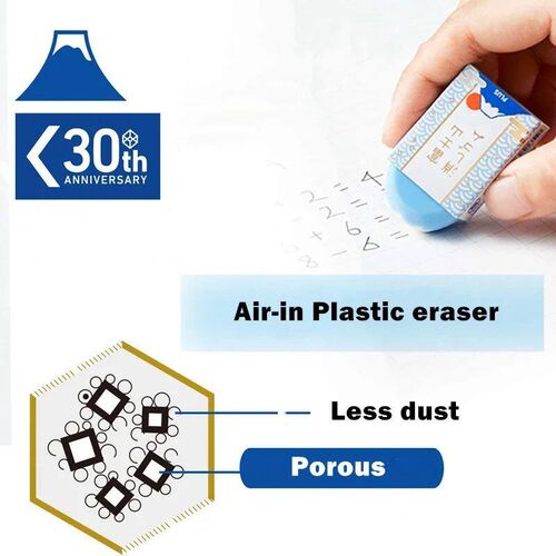 Plus Air-in Plastic Eraser Mount Fuji Eraser for Pencils Nov