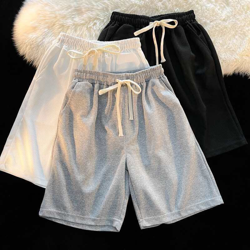 Shorts Mens Summer Thin Pendant Solid Color Simple Casual P图片