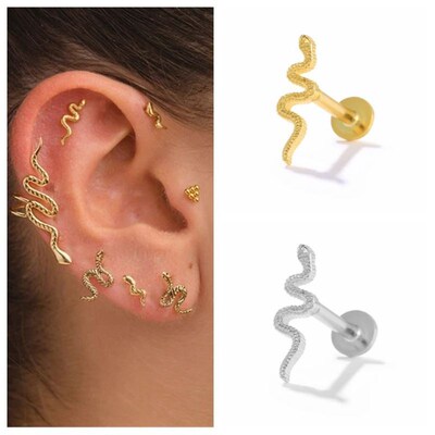 CANNER 925 Sterling Silver Tragus Piercing Stud Earrings for