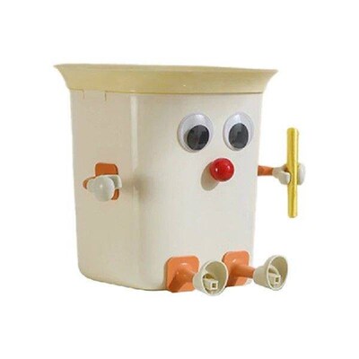 Trash Can DIYs Kitchen Compost Bin Funny Big Eye Trash Bin