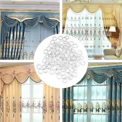 100pcs Curtain Rings Roman Rings Plastic Hanging Rings