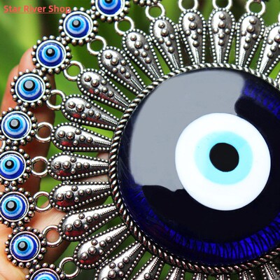 Turkish Blue Evil Eye Decor Wall Hanging Pendant Amulets Orn