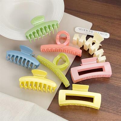 Sparkling Pink Large Grip Clip Back of Head Hair Accessory