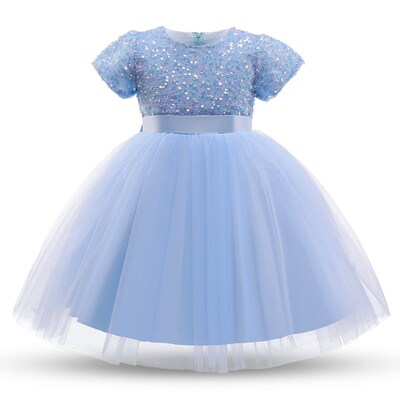 3-8 Year Girls Princess Dress Sequin Lace Tulle Wedding Part
