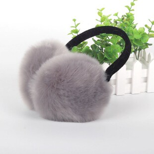 CUHAKCI Winter Warm Soft Plush Earmuffs Women Fluffy Earmuff