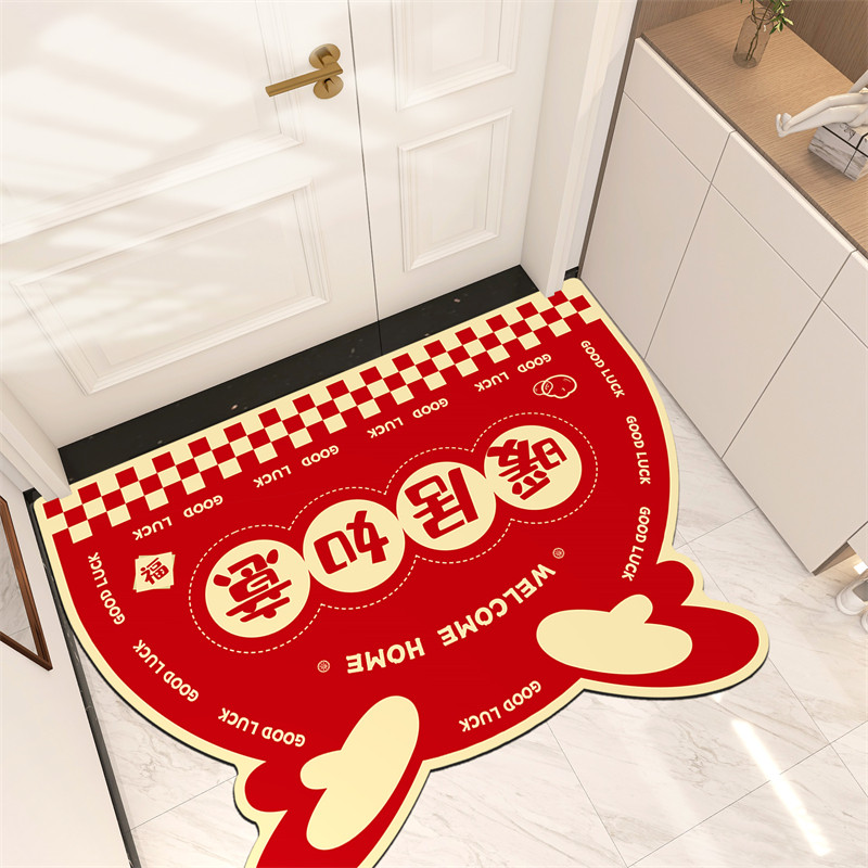 流行硅藻泥门口地垫进门入户门垫龙年喜庆硅胶吸水防滑卫生间浴室,居家布艺,入户地垫,淘宝优惠券,粉丝福利购,淘宝优惠卷