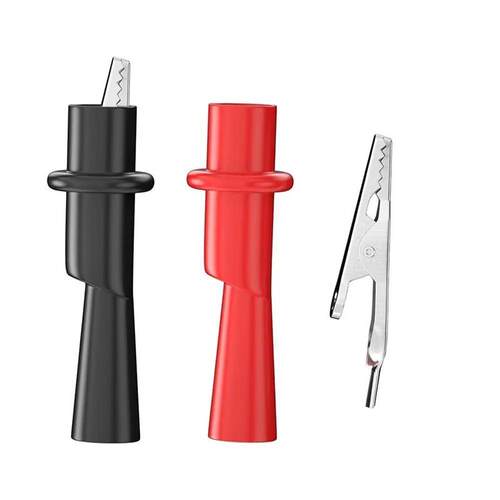 1 Pair Alligator Crocodile Clamp Test Clip Wire Tips Test Cl
