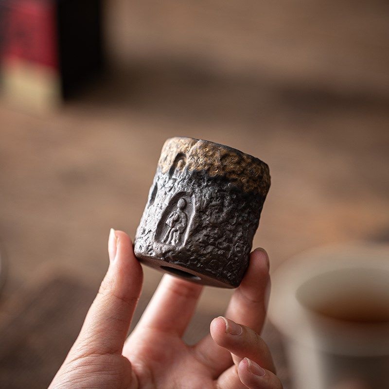 创意盖置高端紫砂壶盖托架陶瓷复古盖碗盖托功夫茶具配件茶道茶器