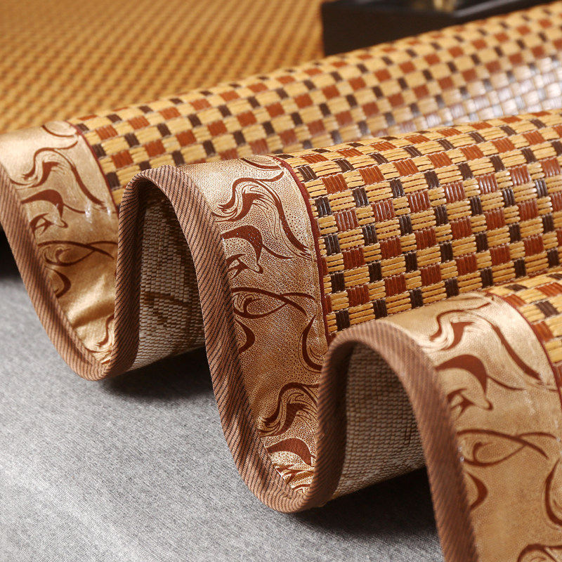 凉席双面1.8m床家用藤席宿舍草席子订做折叠冰丝席单双人2.4米2.0