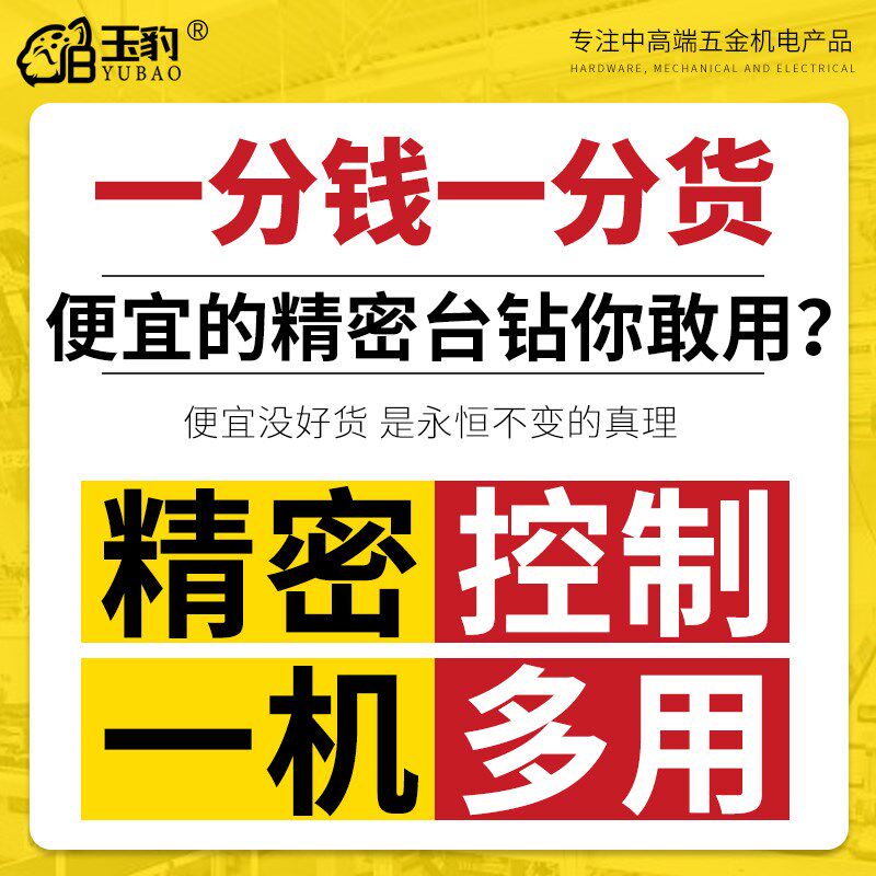 台钻工业级台式钻床小型家用220V台钻多功能电钻攻铣一体机大功率