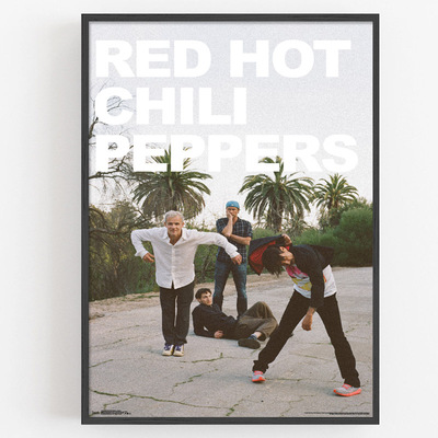 装饰有框画挂墙壁画摇滚乐队明星红辣椒放克专辑封面酒吧RHCP