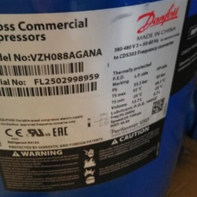 丹佛斯变频压缩机VZH117GN VZH170BGN VZH088GN/BGCN SH