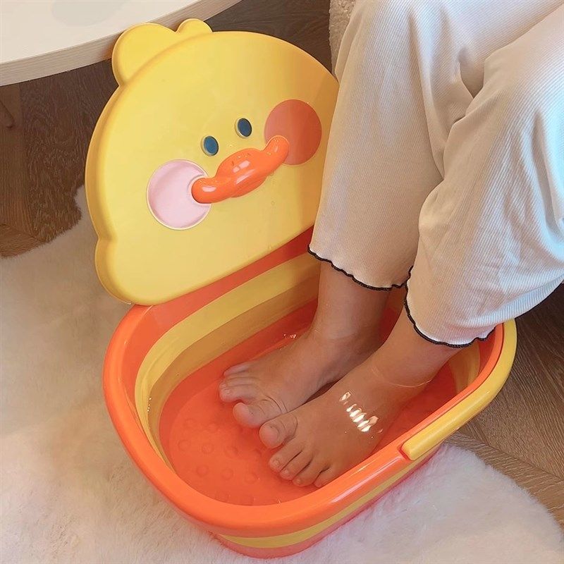 宿舍卡通可折叠泡脚桶便携塑料伸缩卡通洗脚盆家用按摩养生足浴盆,家庭/个人清洁工具,足浴盆/足浴桶,淘宝优惠券,粉丝福利购,淘宝优惠卷