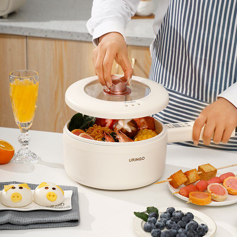 七彩叮当电炒锅多功能一体式家用电煮锅电炒菜炒锅1人2单人不粘锅