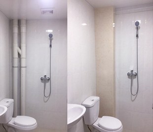 下水管柱子卫生间固定下水管道玄关保护板墙面l型管道护角幼儿园