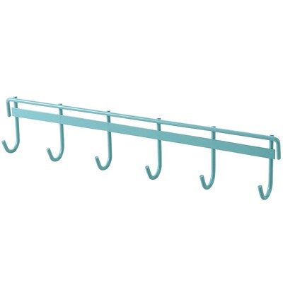 kitchen hook non-trace glue six hooks wall hanging steel