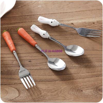 Cartoon Fruit Fork Party Cake Salad Vegetable Forks Children