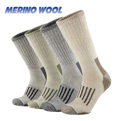 50% Merino Wool Socks For Men Women Thicken Warm