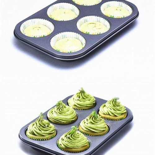 6 Cups Muffin Pan non-stick Cupcake Baking Bakeware Mould