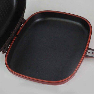 Skillet Grill Pan 28cm Double Pot Doubel Sided Grill Pan