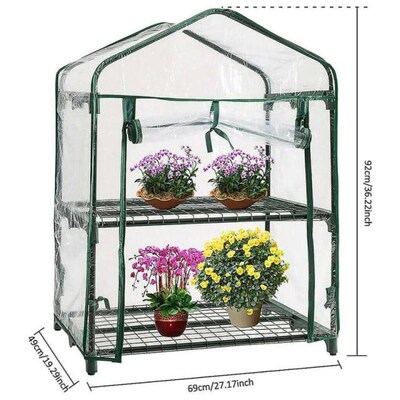Home Courtyard Greenhouse PVC Cover Small Outdoor Garden Tra