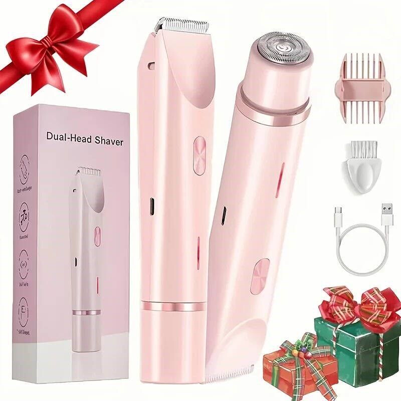 Hair Remover Womens Double Head Shaver Private Hair Trimmer