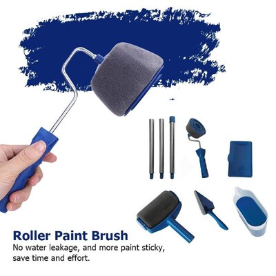5/8pcs Seamless Color Box Packaging Wall Paint Runner Roller