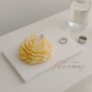 Peony Flower Scented Candles Home Decoration Wedding