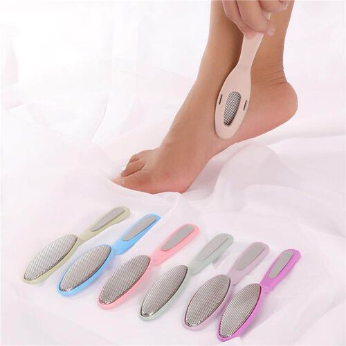 Dual-Head Foot File, Stainless Steel Callus Remover, Foot Sc