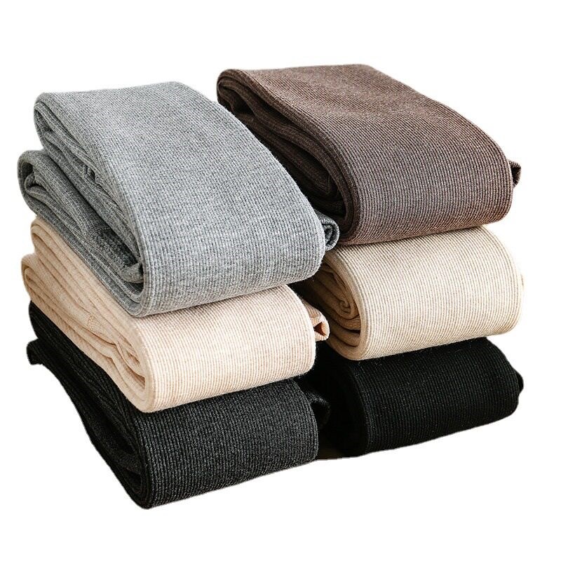 Footless Pantyhose Womens Fleece-lined Thickened Thread Thi - 实物图