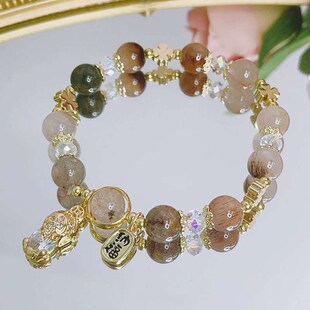 Crystal Brlet Citrine Lucky Color Natural Nafu Pixiu