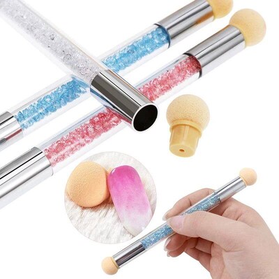 Double-ended Gradient Shading Pen Dotting Brush Head Sponge