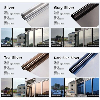 Adhesive Vinyl Window Insulation Film Anti Heat Light UV Car