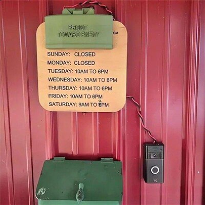 Ring Cam Claymore Mine Doorbell Fake Mine Props Replica