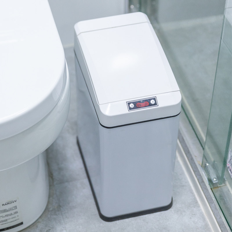 欧本窄型夹缝智能感应垃圾桶家用客厅卧室卫生间带盖自动垃圾筒,家庭/个人清洁工具,垃圾桶,淘宝优惠券,粉丝福利购,淘宝优惠卷