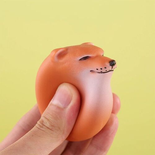 Creative Shiba Inu Realistic Egg Shape PVC Desk Decor Dog