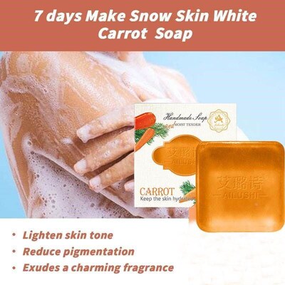 Organic Brightening Soap Carrot Dark skin Whitening胡萝卜皂