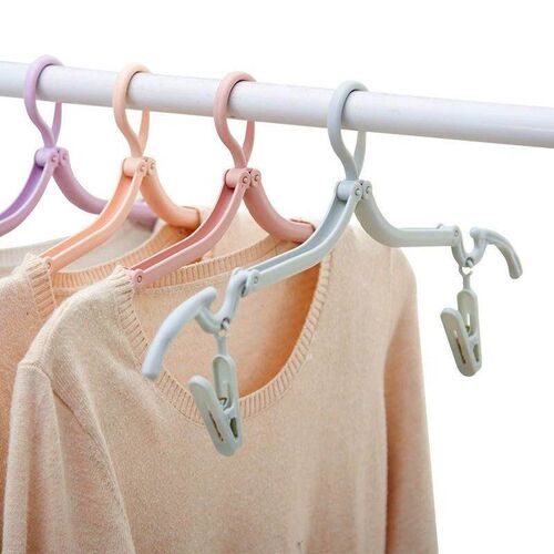Portable Folding Hanger for Travel, Student Dorms, and Home