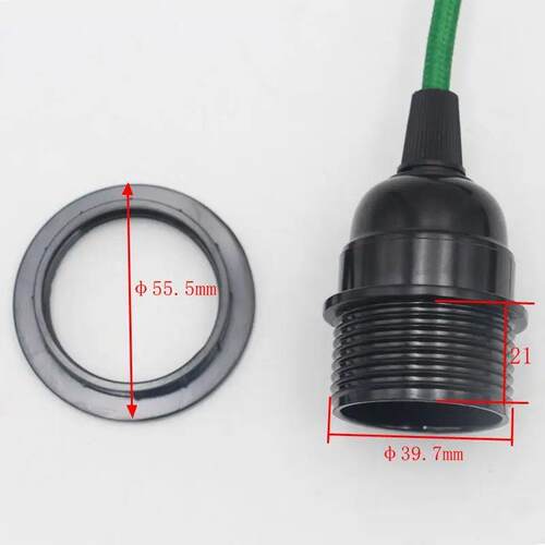 220V AC EU Plug Power Cord Fabric Covered Cable with on/off