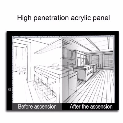 Portable A3 LED Light Pad Box Drawing Copy Board Drafting Gr