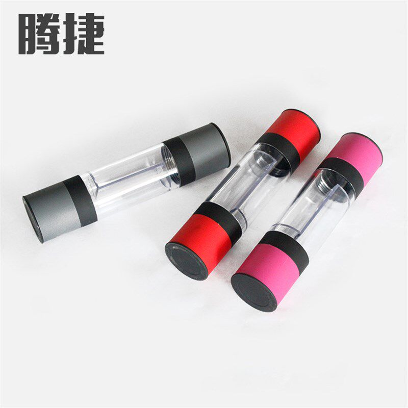 家用式手动胡椒研磨器双头塑料研磨瓶餐厅海盐陶瓷磨芯调料瓶