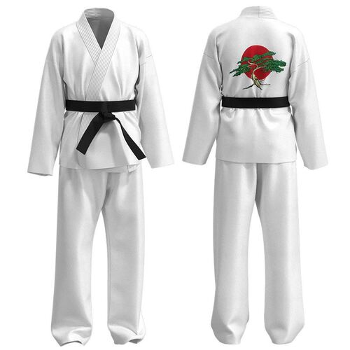 Karate Kids KOF Cobra Kai Cosplay Costume Kid Adult Black Wh