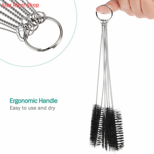 1PC Nylon Straw Brush Cleaner Bottle Tube Pipe Small Long Cu