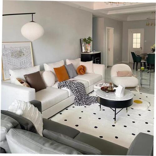 Moroccan ins simple imitation cashmere carpet crawling mat