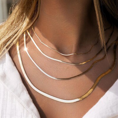 Vintage snake bone chain necklace复古蛇骨链项链百搭时尚首饰