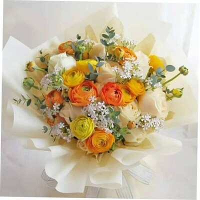 Flower wrapping paper matte bouquet packag paper waterproof