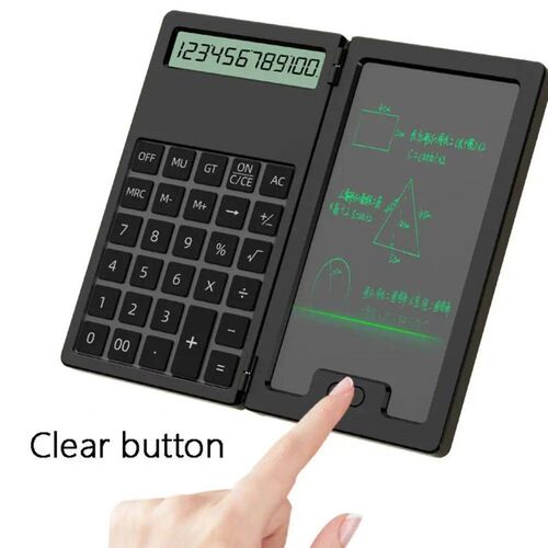 Foldable Mini Calculator with Tablet 2in1 12 Digits Scientif
